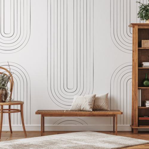 Papier peint panoramique géométrique