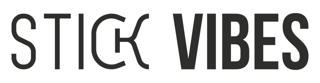 logo stick vibes noir
