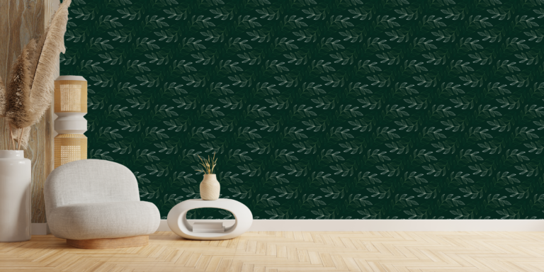 papier-peint-feuillage-botanique-blanc-nature